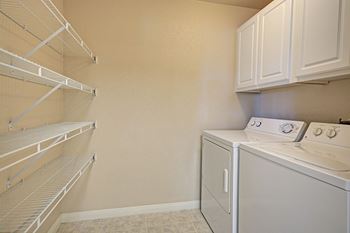 Full-size washer/dryer in each home